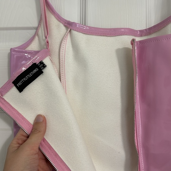 PLT Pink latex dress size 6 - Picture 4 of 6
